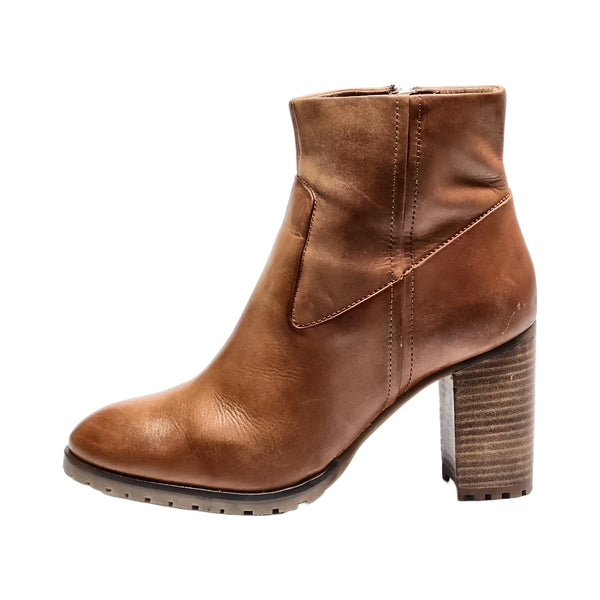 5Th Avenue Ankle Boots Leather Brown Colour For Women – Flipp