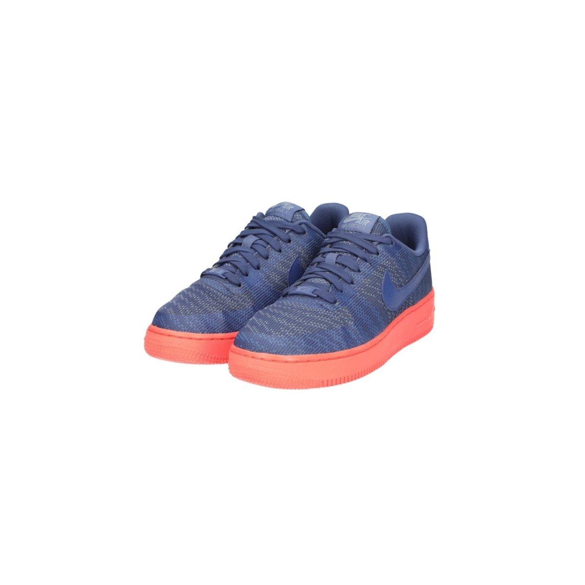 Nike Air Force 1 Low Top Sneakers Fabric Blue Colour For Women Flipp