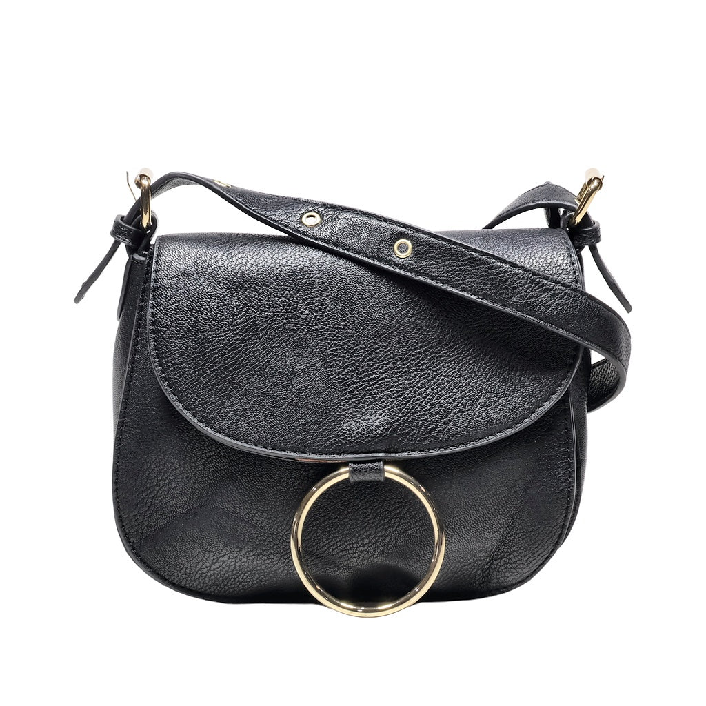 Preloved Bass Crossbody Bags Leather Black Color For Women - Flipp UAE