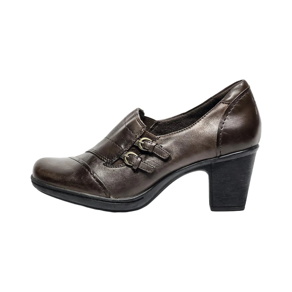 Preloved Bass Tonia Mid-Heel Shoes Leather Brown Colour For Women - Flipp UAE