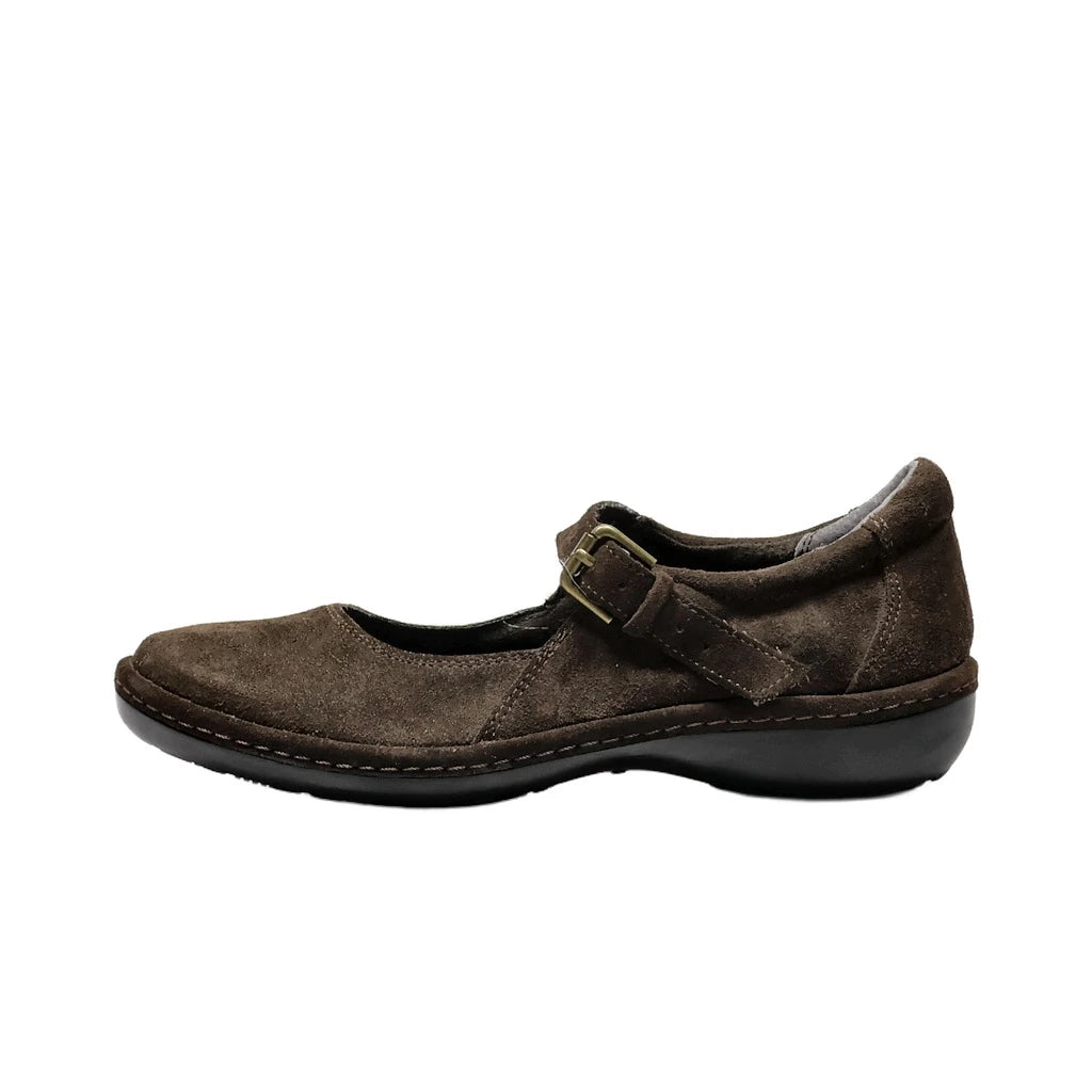 Preloved Lands' End Ballerinas Suede Brown Colour For Women - Flipp UAE