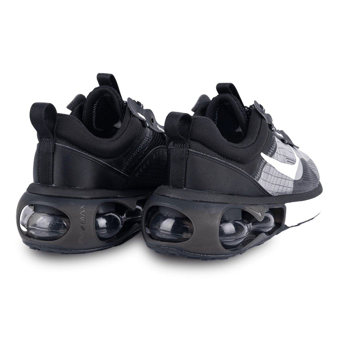 nike black leather trainers men's
