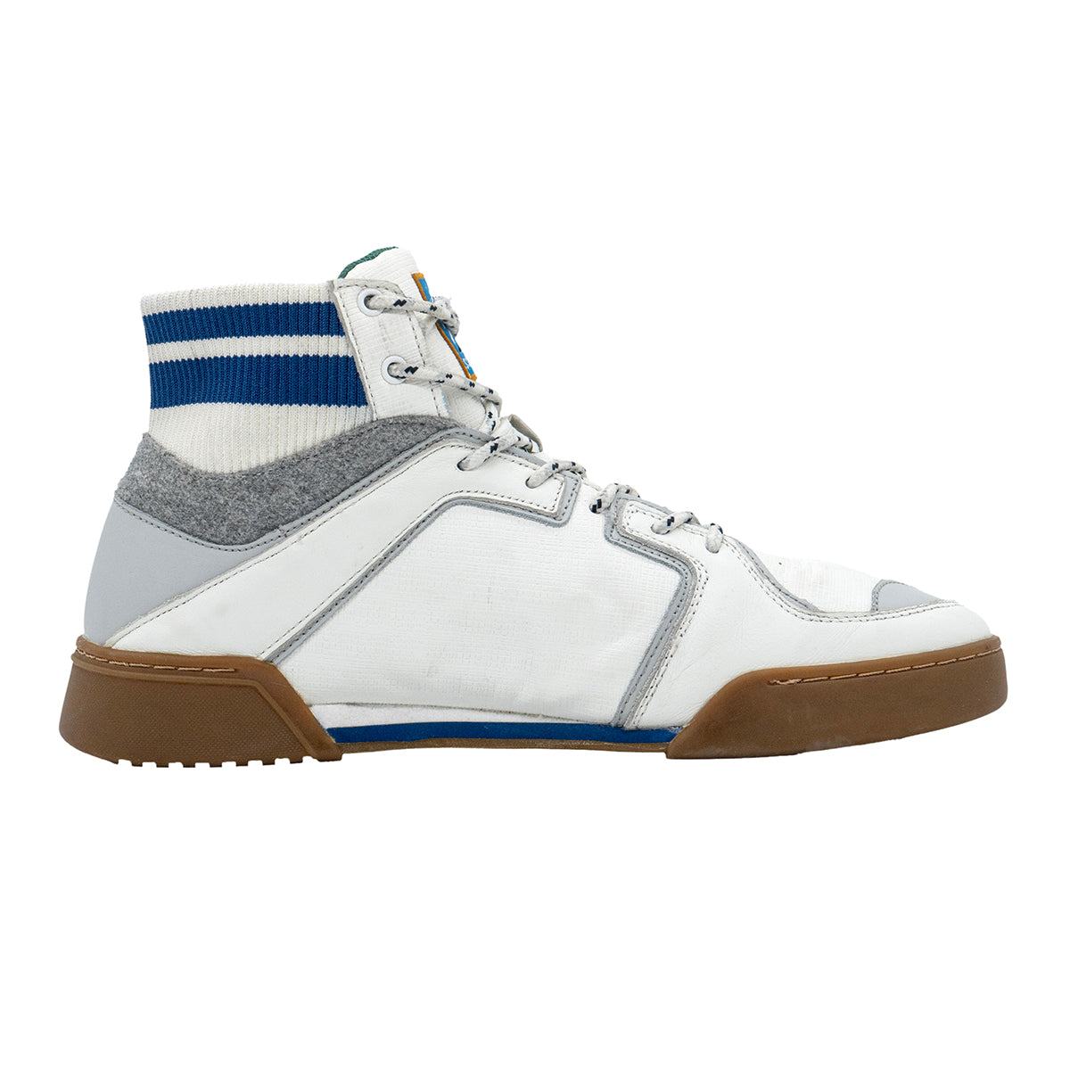 Scotch Soda Tarda High-Top Sneakers Leather White Colour For Men