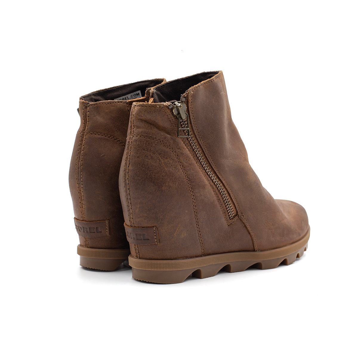 Preloved Sorel Joan Of Arctic Wedge Ankle Boots Leather Brown Colour For Women - Flipp UAE