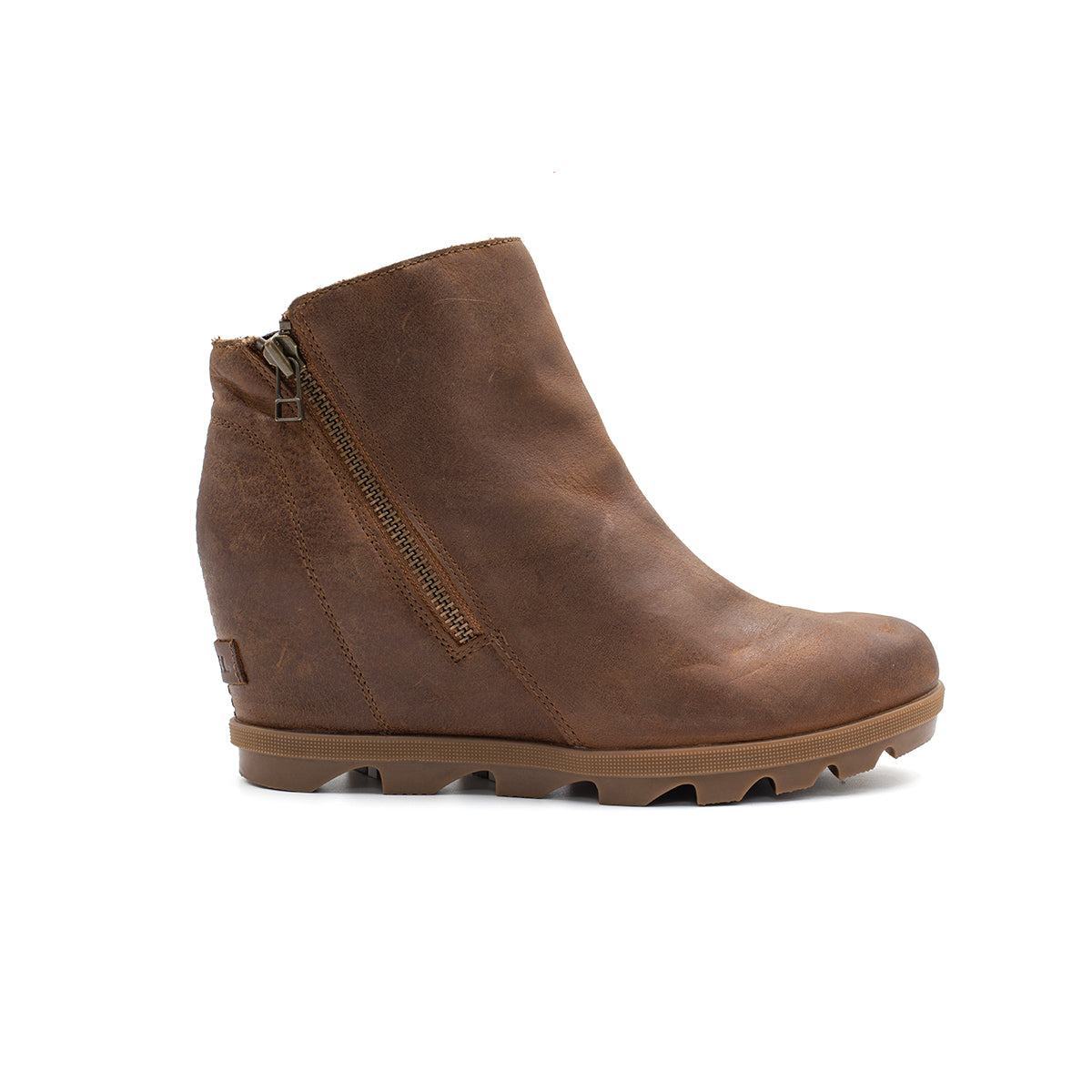 Preloved Sorel Joan Of Arctic Wedge Ankle Boots Leather Brown Colour For Women - Flipp UAE