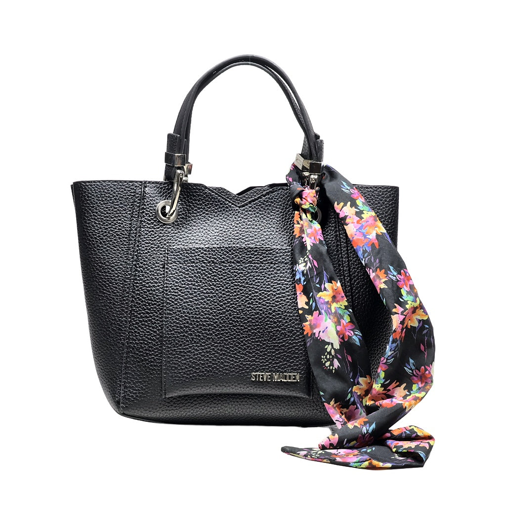 Preloved Steve Madden Satchel Bags Leather Black Color For Women - Flipp UAE