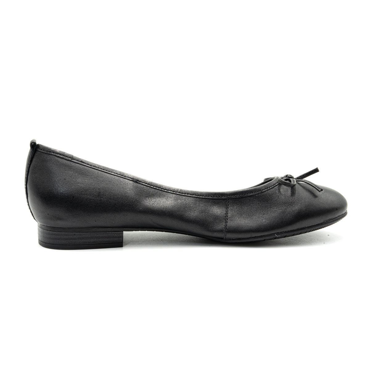 Tamaris Bow Ballerinas Leather Black Colour For Women – Flipp