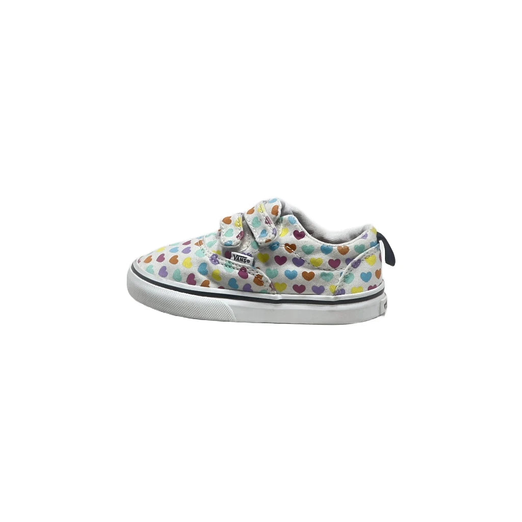 Preloved Vans Doheny Multicolor Hearts Sneakers Canvas White Colour For Kids - Flipp UAE