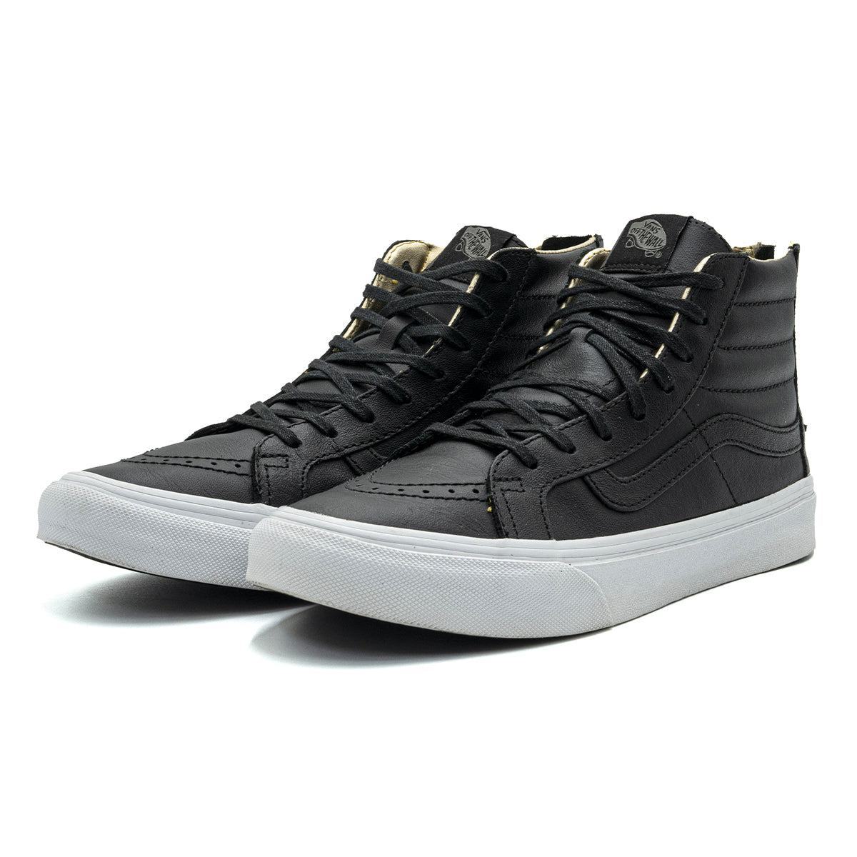 Preloved Vans Skate High-Top Sneakers Leather Black Colour For Men - Flipp UAE