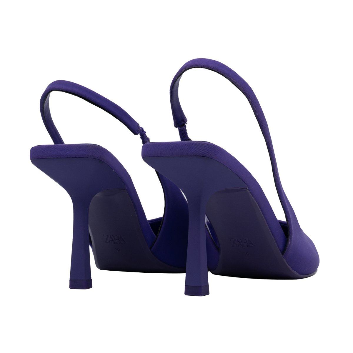 Heels Zara Slingback Mujer Moradas De Las Mejores Ofertas En