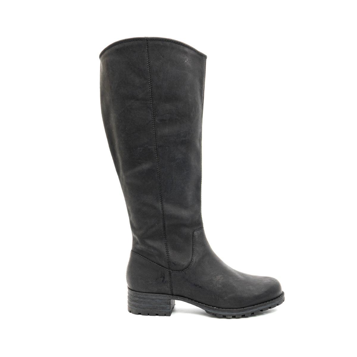 Preloved Clarks Marana Trudy High Boots Leather Black Colour For Women - Flipp UAE