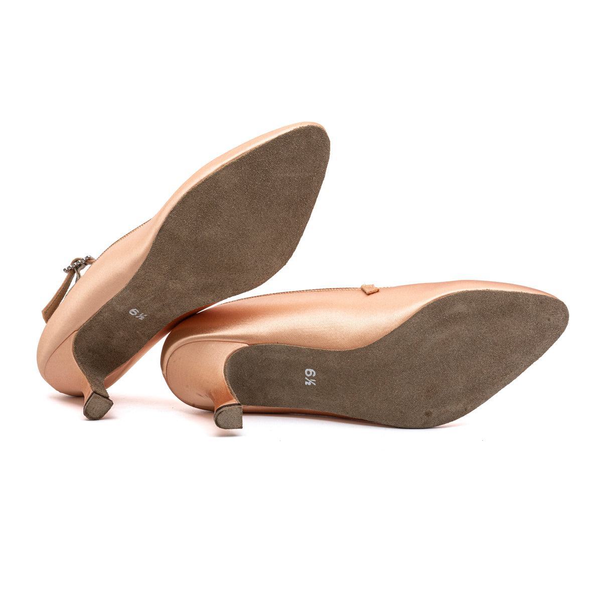 Preloved Dsi Paris Pump High-Heel Shoes Fabric Orange Colour For Women - Flipp UAE