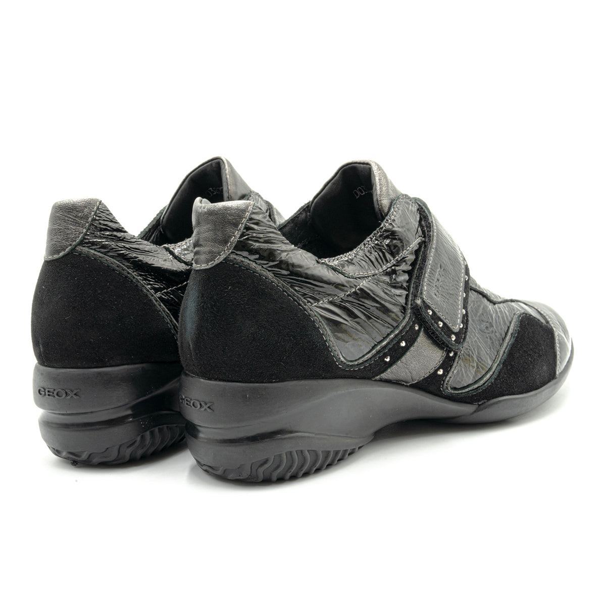 Preloved Geox Low-Top Sneakers Leather Black Colour For Women - Flipp UAE