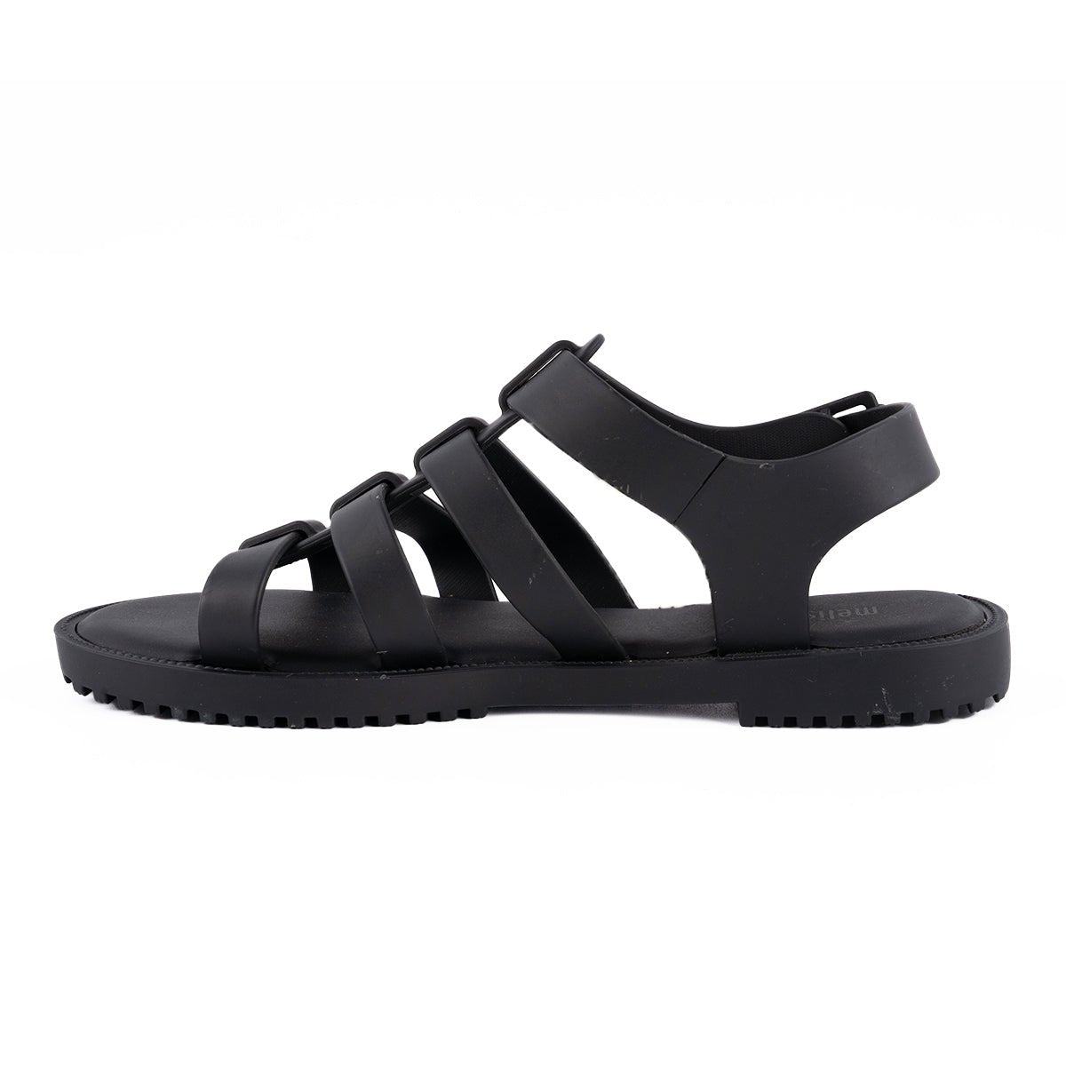 Preloved Melissa Strap Flat Sandals Mel Flex Black Colour For Women - Flipp UAE